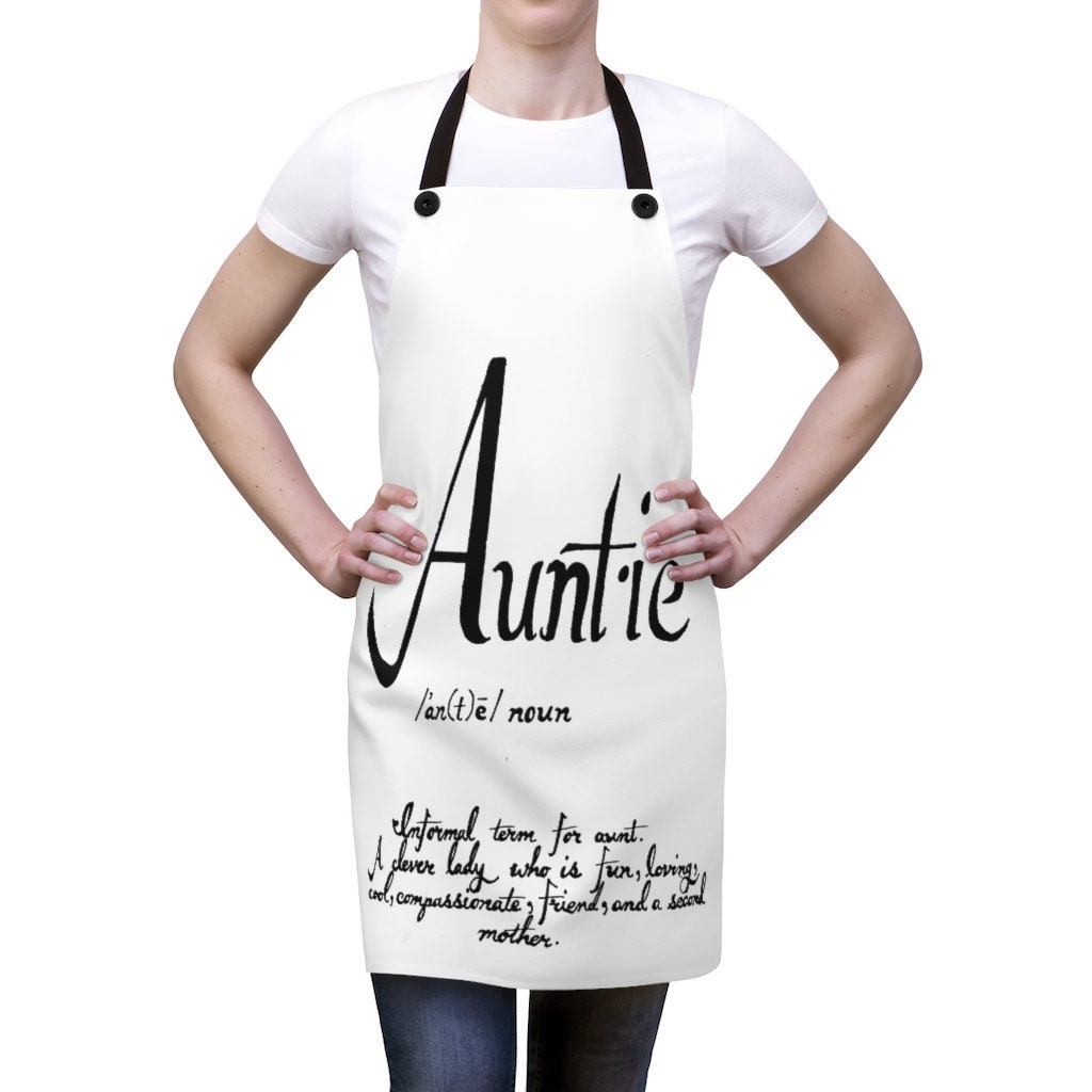 Auntie Printed Apron | Etsy