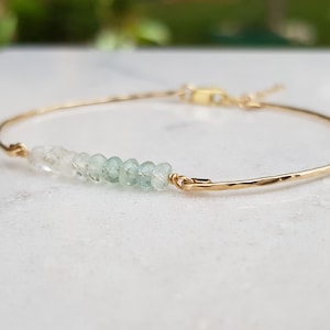 14k Gold Bracelet,Aquamarine Bracelet,Bridesmaid Gift,Bridesmaid Jewelry,Bridesmaid Bracelet,March Birthstone,Natural Aquamarine,Gift Ideas