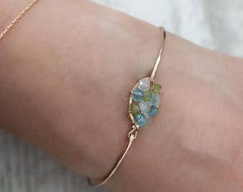 Best Holiday Gift, Custom Birthstone Bracelet, Gift For Her, Mothers Custom Bracelet Gift, Family Gemstone Bracelet, Personalized Jewelry.