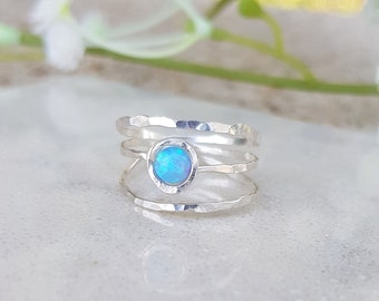 FULULAY Anillo De Plata Esterlina Chapada En Oro De 14 Quilates, Piedra Lunar Cortada A Mano, Labradorita/ópalo, Gran Regalo Para Mujer, Oro Amarillo, Sin Piedras Preciosas