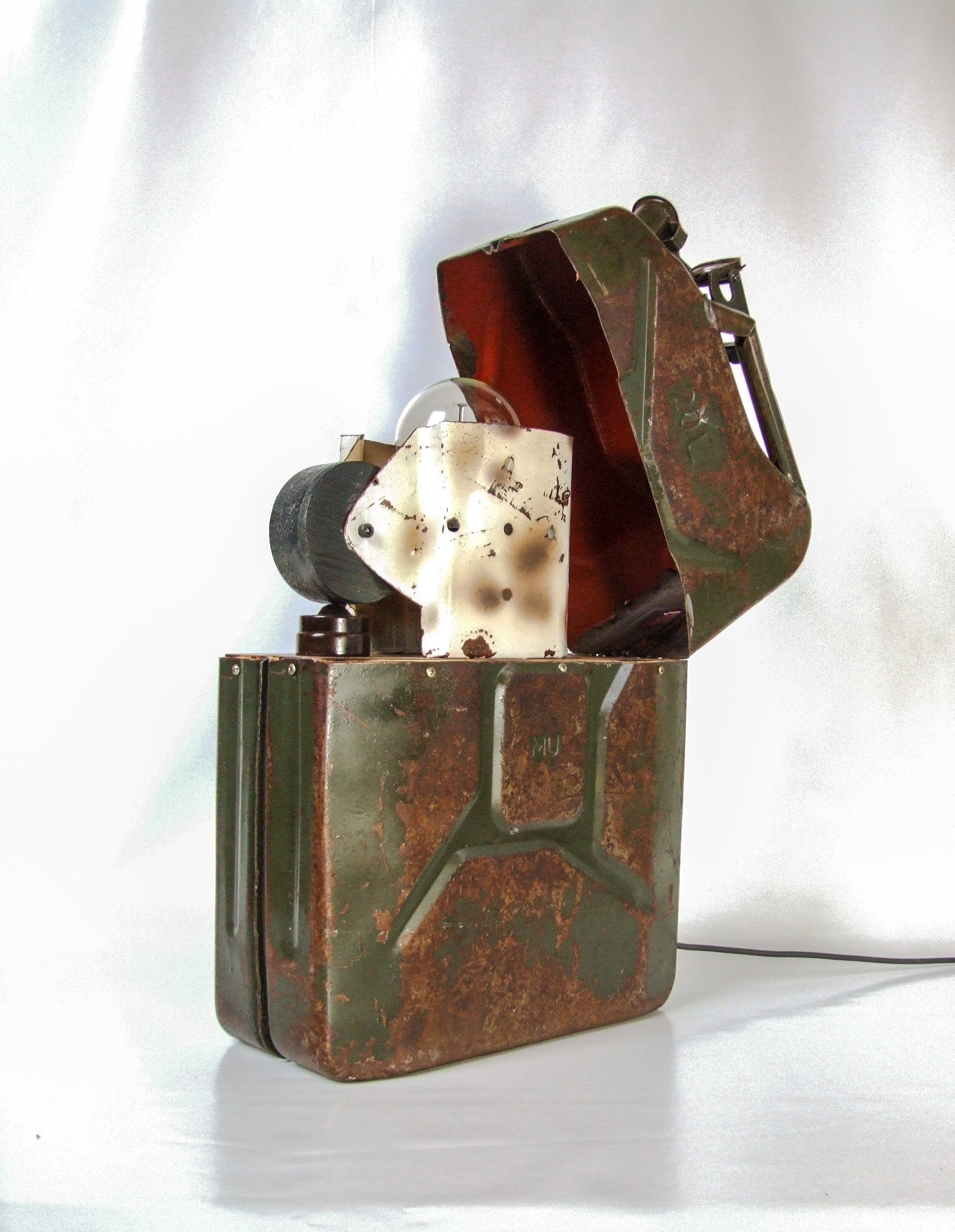 Handmade Jerry Can Zippo Style Lighter Floor Lamp Creative Etsy
