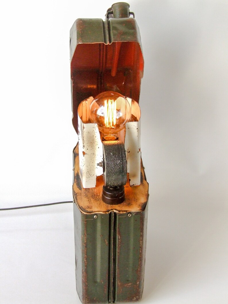 Handmade Jerry Can Zippo Style Lighter Floor Lamp Creative Etsy