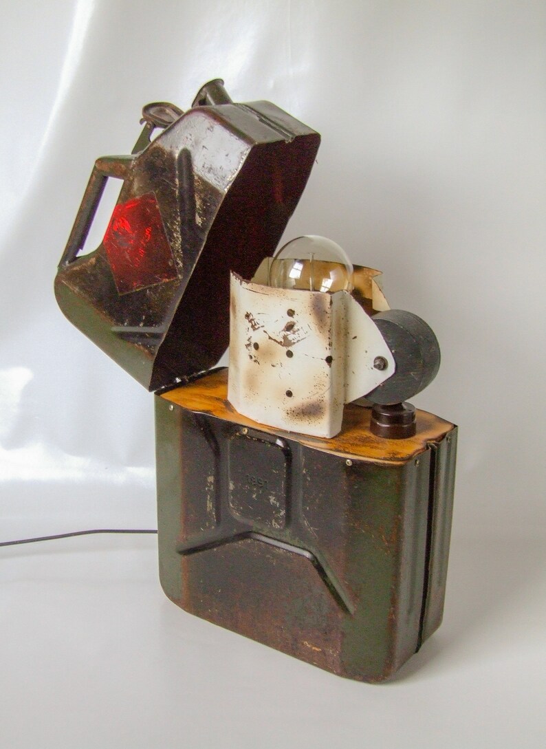Handmade Jerry Can Zippo Style Lighter Floor Lamp Creative Etsy