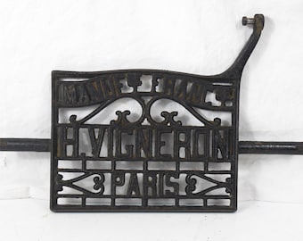 grid plate pedal sewing machine H VIGNERON industrial table