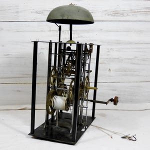 Comtoise-urverksmekanism med klockspel, cirka 1850 bild 2