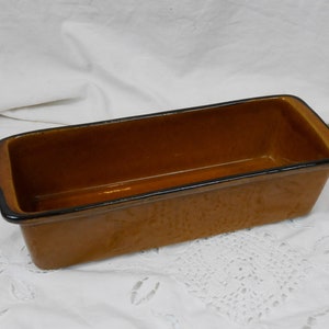 Alte elsässische französische Terrakotta-Kuchenform, Jahrgang 1960