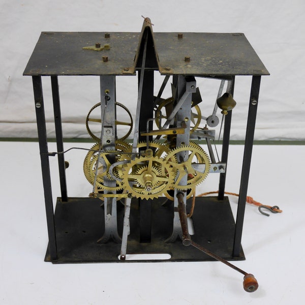 mouvement mécanisme pendule horloge comtoise carillon 1850 31 jours