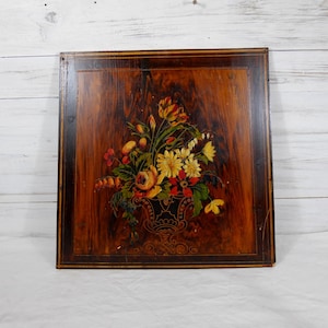 old oil painting on wooden panel flower bouquet 1850 old oil painting on wooden panel vecchio dipinto a oil su pannello di legno