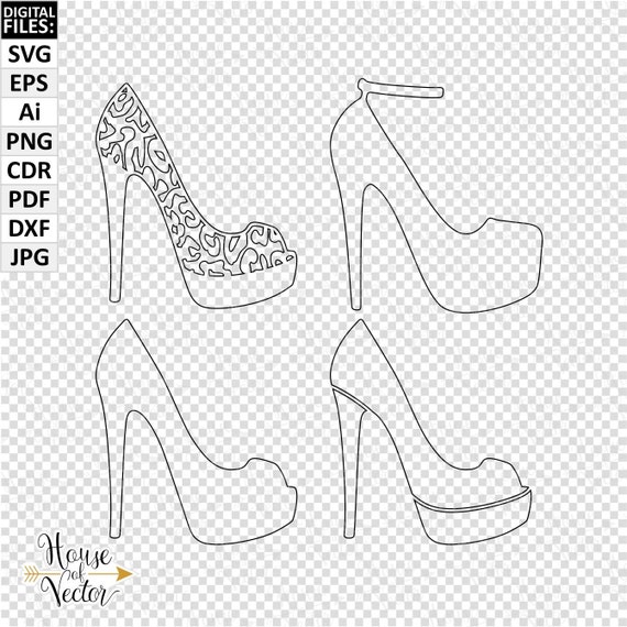 Vector Sketch Illustration - Women High Heel Shoes Royalty Free SVG,  Cliparts, Vectors, and Stock Illustration. Image 67575683.
