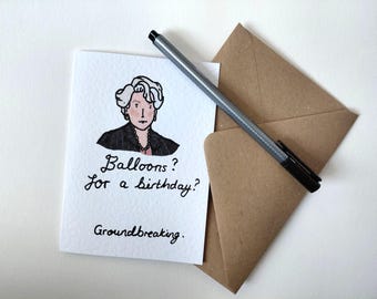 The Devil Wears Prada birthday card, A6 card with envelope