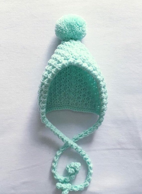 crochet pixie bonnet