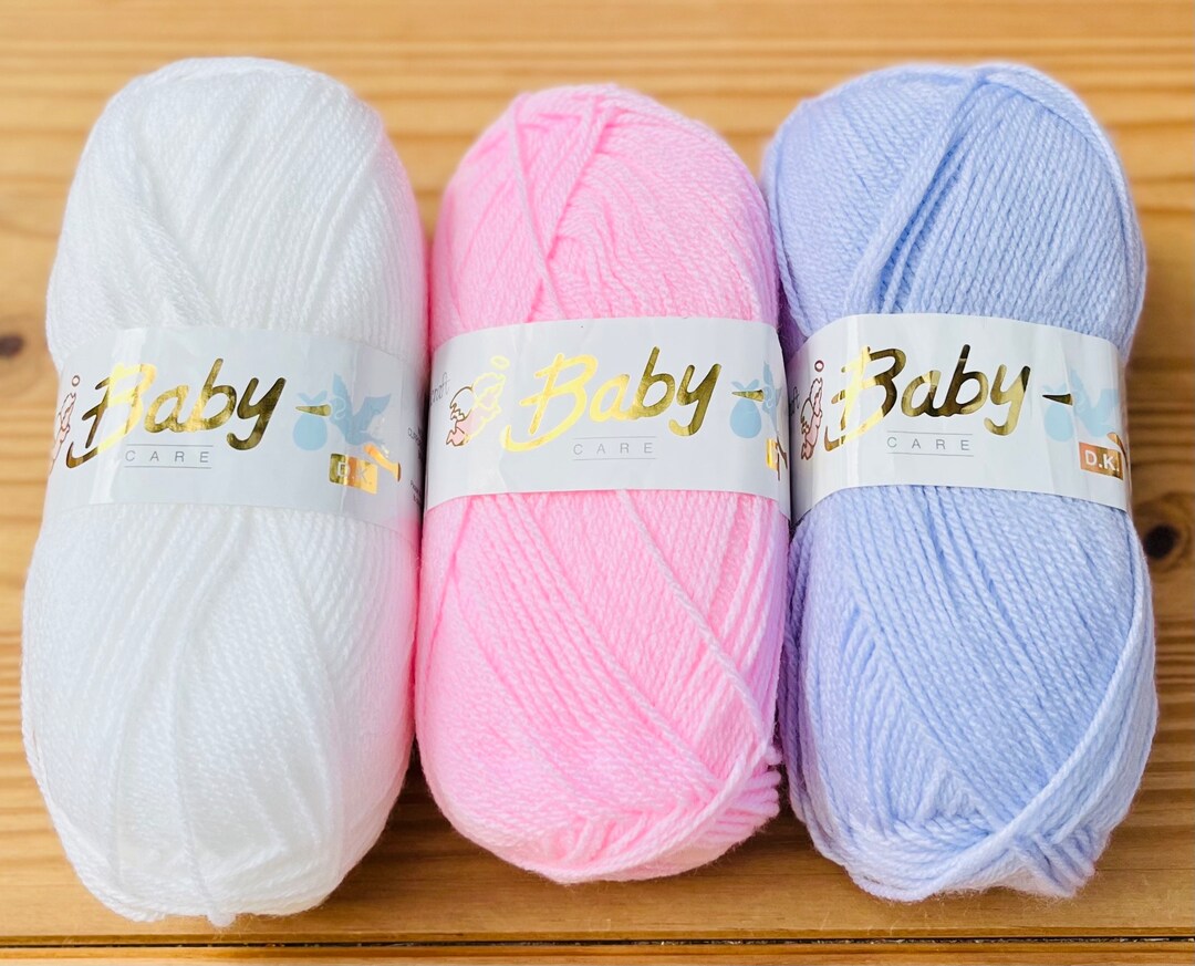 Baby Girl Bundle 1, Woolcraft Babycare DK Wool, Baby Pink, Lilac, White ...