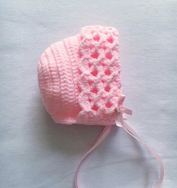 crochet bonnet for baby girl