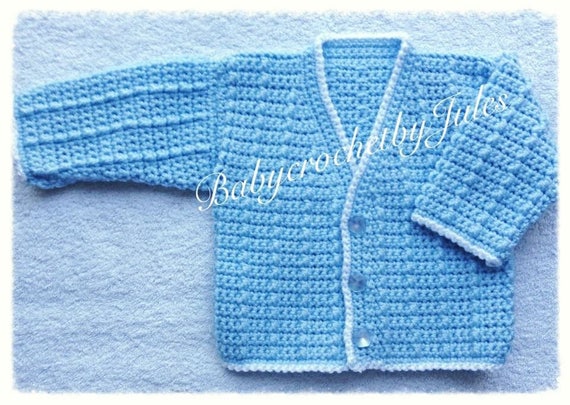 crochet baby boy jacket