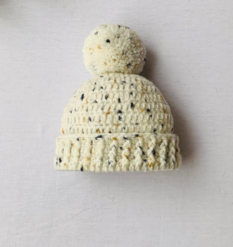 Baby Crochet Hat Unisex Baby Gift Baby Photo Prop Beige Multi Baby Gift Set Baby Shower Gift Baby Crochet Booties Pregnancy Reveal