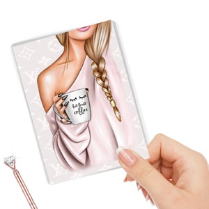 But First Coffee Planner Dashboard | Laminated Girl Boss Cover