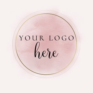 Customised Logo Sticker | Business Label | Packaging Sticker | Branding Labels  | Stickers | Watercolour Logo Sticker | Personalised Sticker