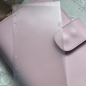 Bolso para agenda pessoal | Porta-cartões transparente com um bolso | Tamanho pessoal | Porta-cartões para agenda | 1 compartimento