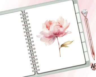 Floral Planner Dashboard | A5 A6 Happy Planner | Laminated Cardstock