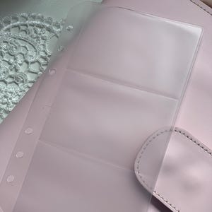 Planer Kartenhalter | Persönliche Größe | Gefrosteter Planer-Kartenhalter | 3 Seitenfächer | Planertasche | Zubehör für Personal Planner