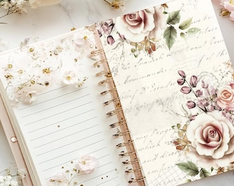 Floral Planner Dashboard: A5 Laminated Planner Insert