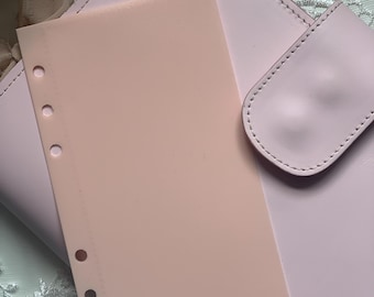 Pink Personal Planner Pocket: Card Holder Dashboard
