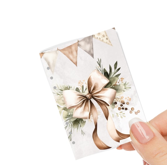Floral Bow A5 Planner Dashboard | Laminated Cardstock Divider