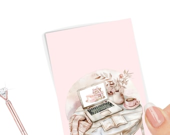 Planificador motivacional / Inserto de cartulina laminada hecho a mano