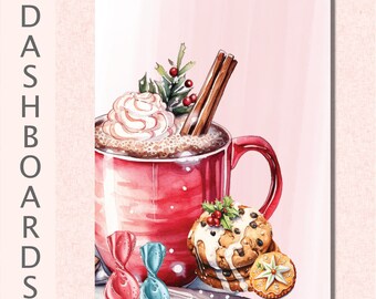 Planificador navideño / Inserto de planificador laminado A5