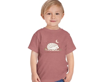 Little Wanderer Hedgehog-peuter-T-shirt | Leuk shirt met bosdieren