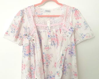 Floral Nightgown & Robe Set