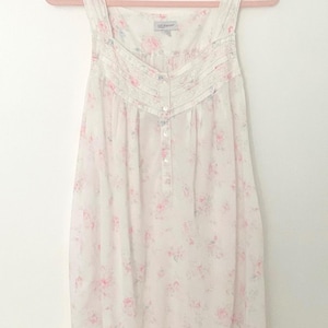 Vintage White Floral Nightgown