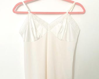 White Lace Midi Slip Dress