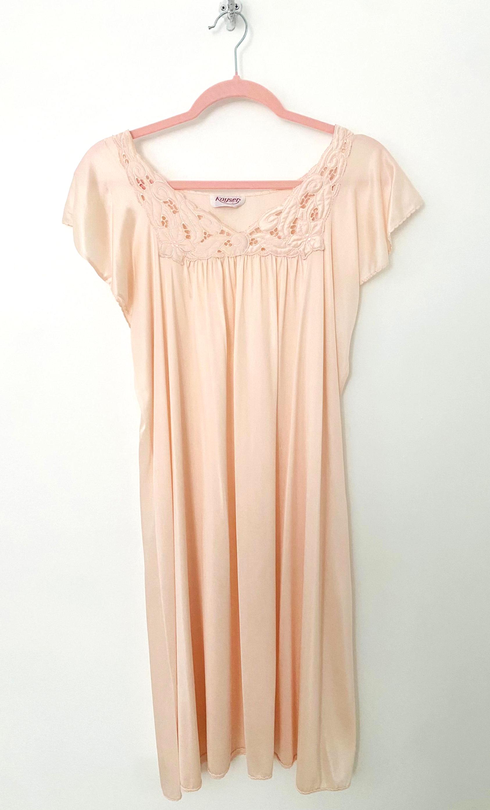 Vintage Pink Slip Gown