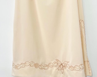 Peek-a-boo Lace Slip Skirt