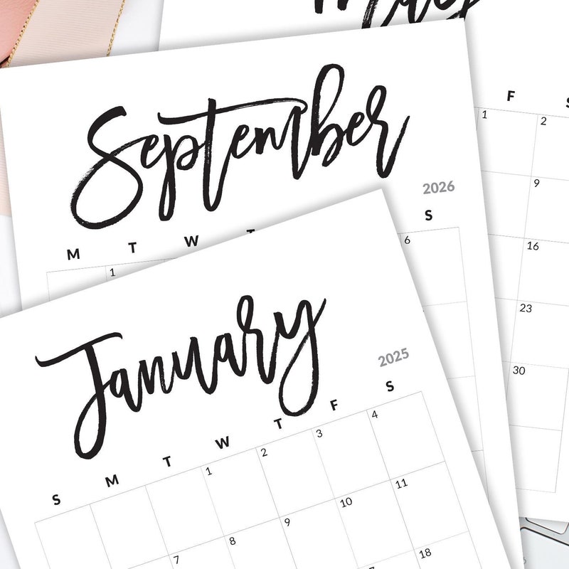 3d Calendar 2025 Etsy