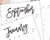 2026-2027 Calendar PRINTABLE Calendar 2026 Calendar For Desk Calendar Insert for Planner 2026 Monthly Calendar for Command Center Printables