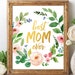 Best Mom Ever Mothers Day Printable Mothers Birthday Gift Daughter Gift ...