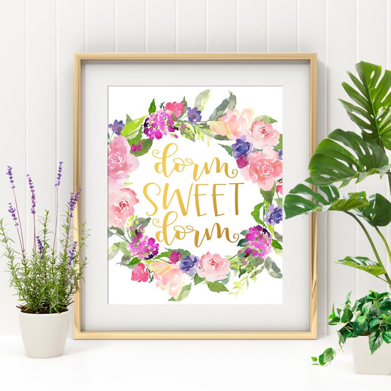 Dorm Sweet Dorm Sign PRINTABLE Dorm Room Wall Decor Dorm Decor - Etsy