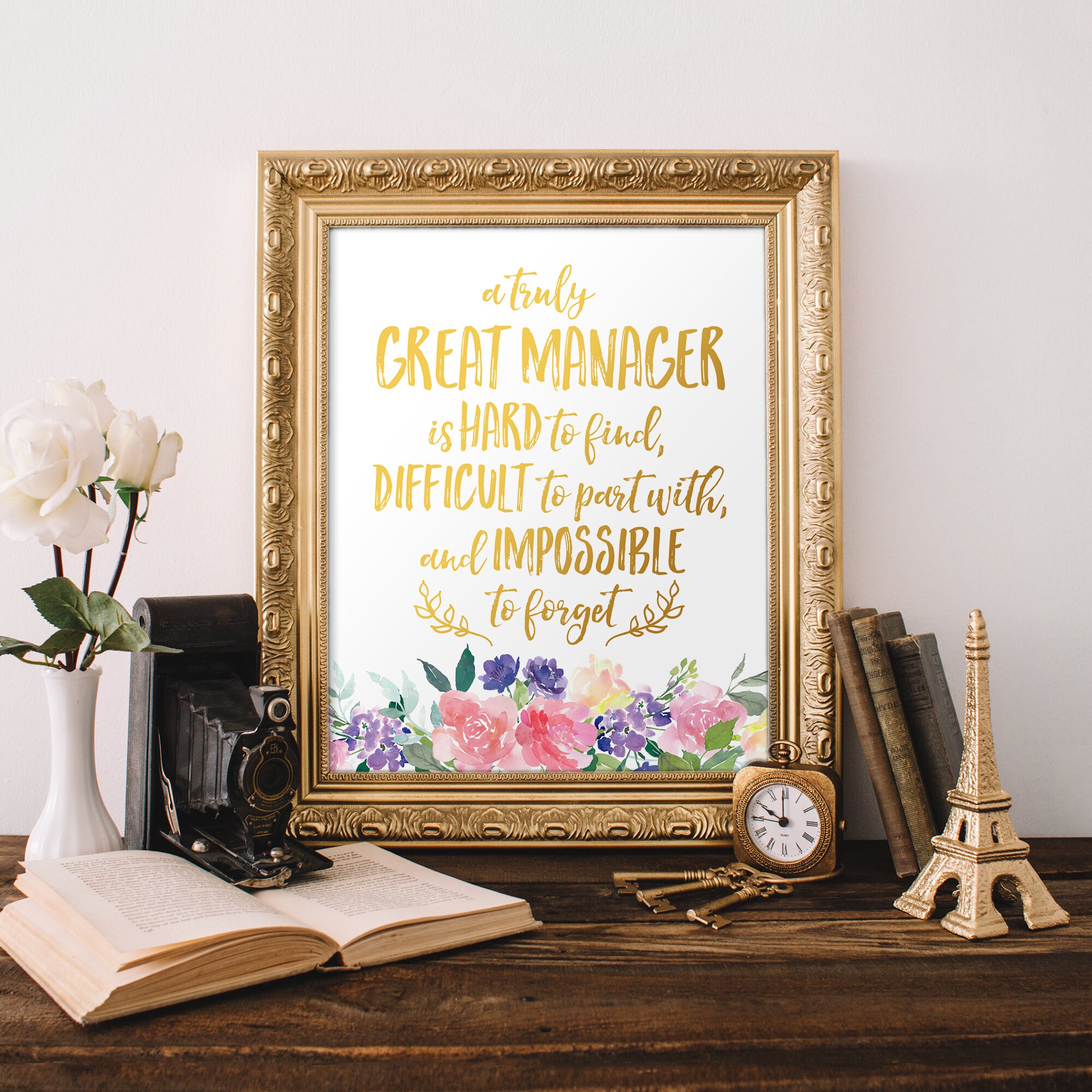 Manager Gift A Truly Great Manager PRINTABLE QUOTE Manager Appreciation ...