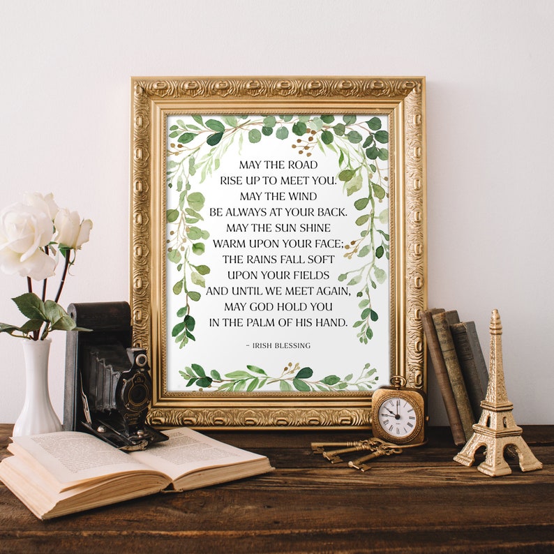  irish blessing may the road rise up to meet you printable etsy
