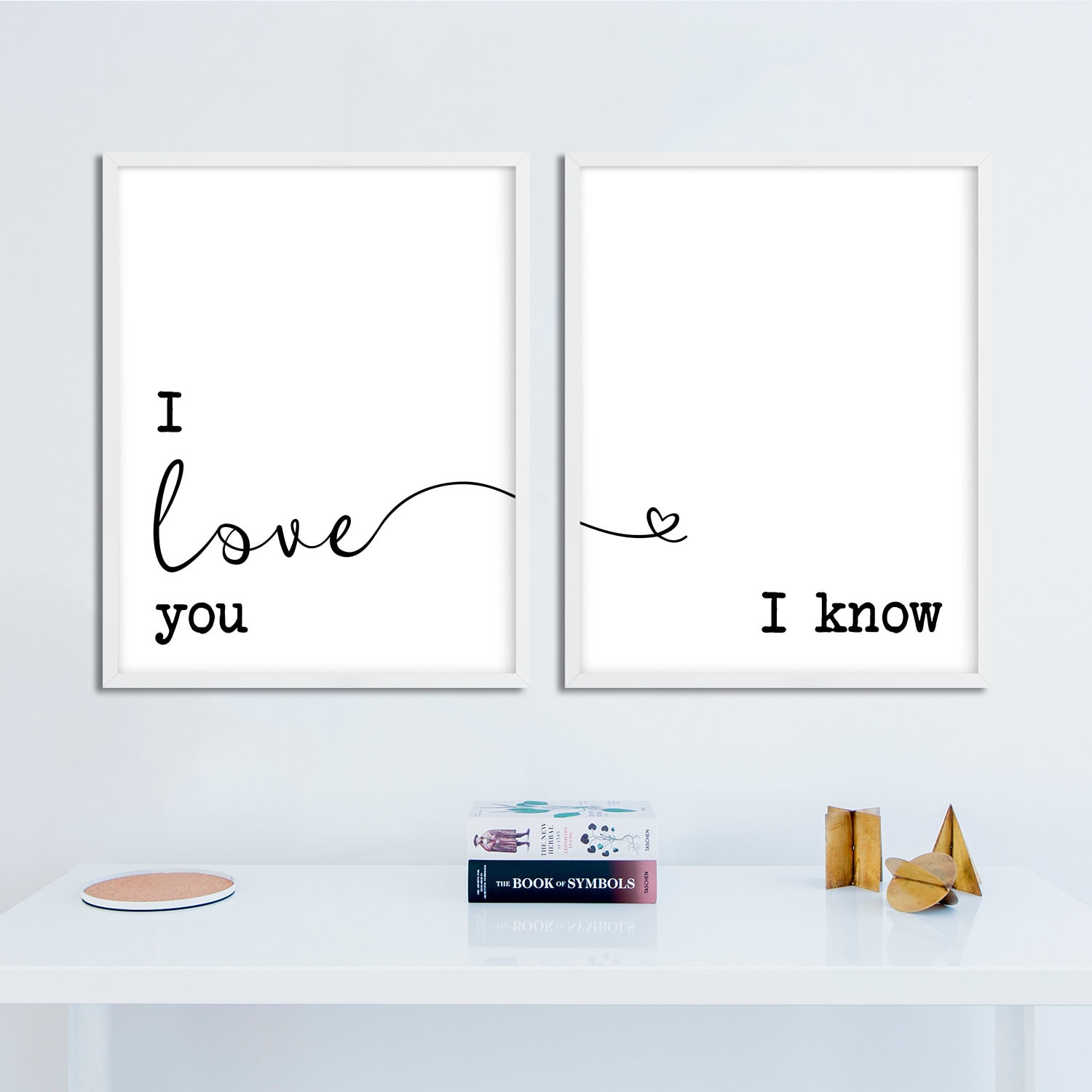 I Love You I Know Love Gift Printable Romantic Quote Print Set Etsy UK