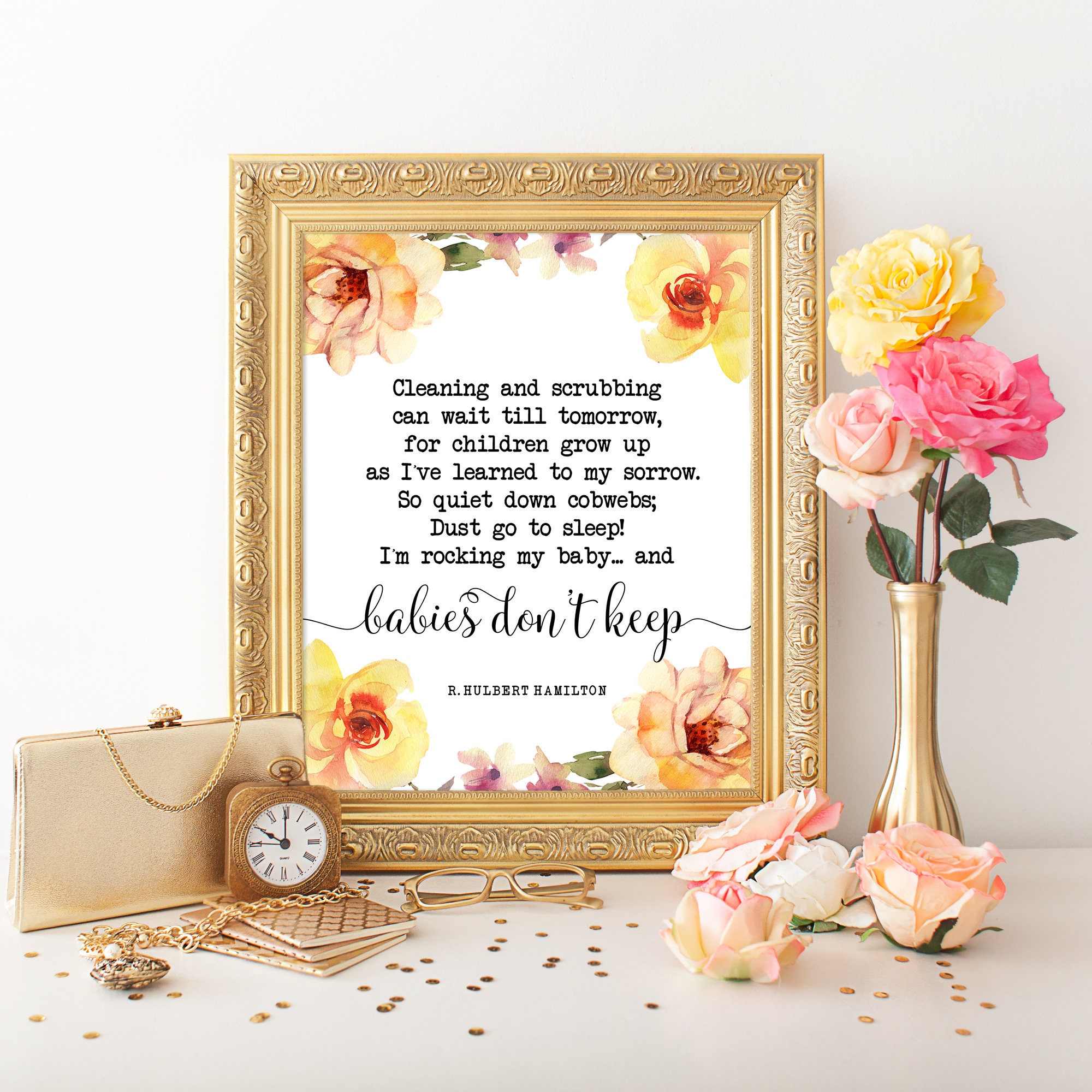baby nursery decor printable quote babies dont keep a etsy