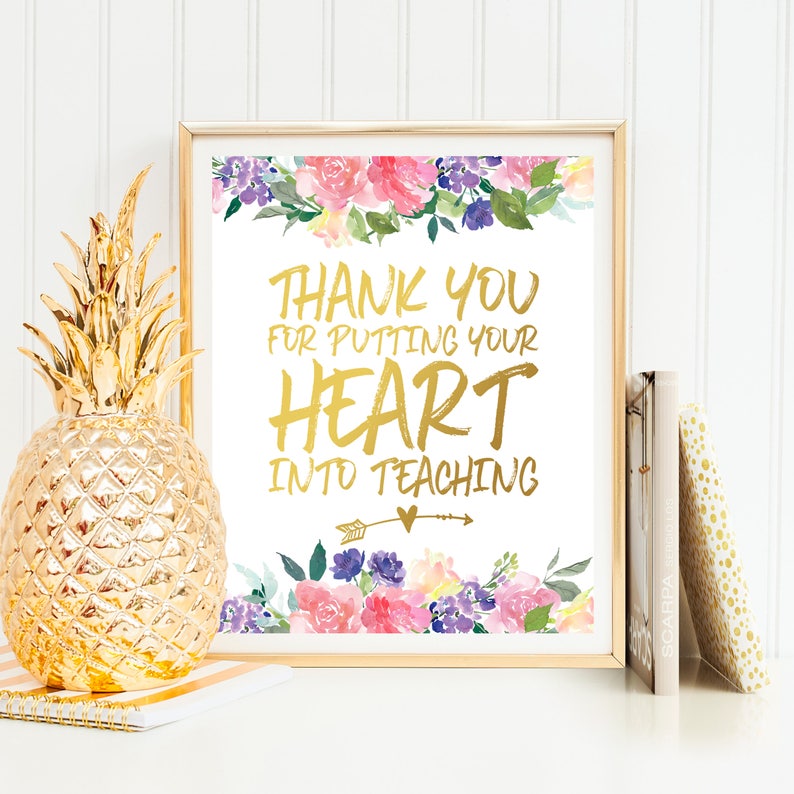Thank you Gift for Teacher Thanksgiving Gift Teacher Thank You Etsy