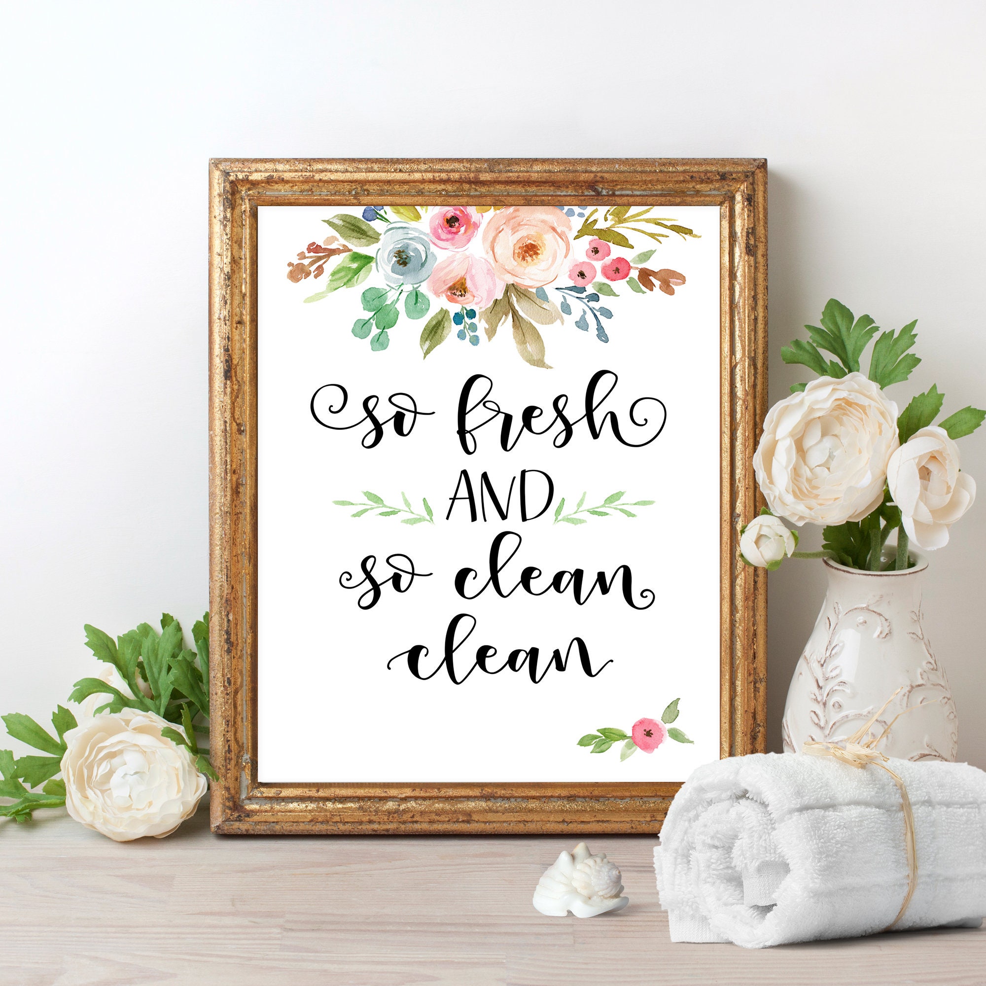 Laundry Set of 3 Printable Signs Memorable Days so Fresh so - Etsy