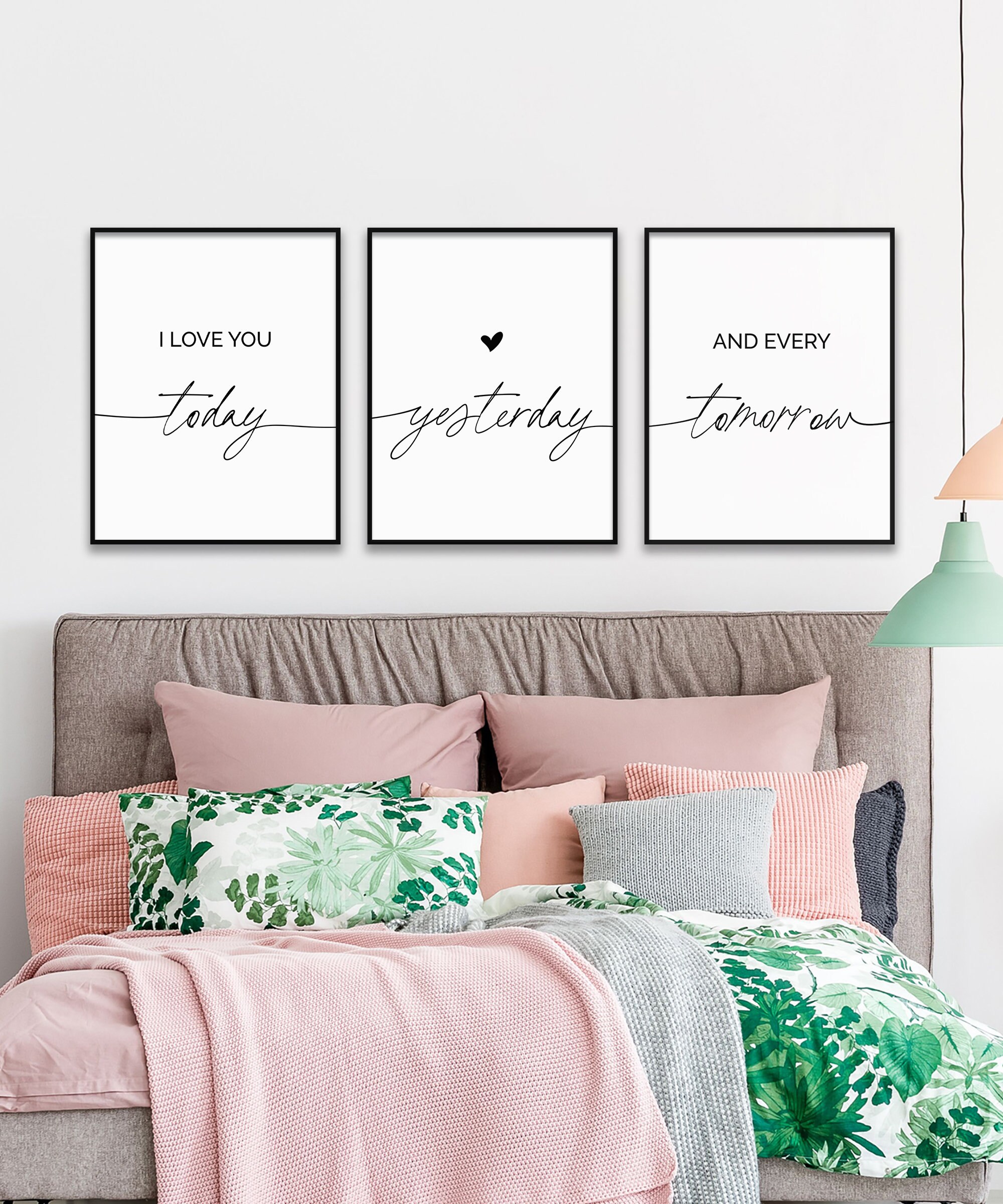 I Love You Today Yesterday and Every Tomorrow Quote Etsy