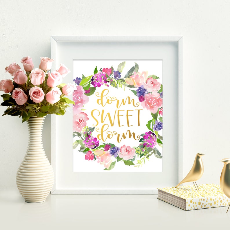 Dorm Sweet Dorm Sign PRINTABLE Dorm Room Wall Decor Dorm Decor - Etsy