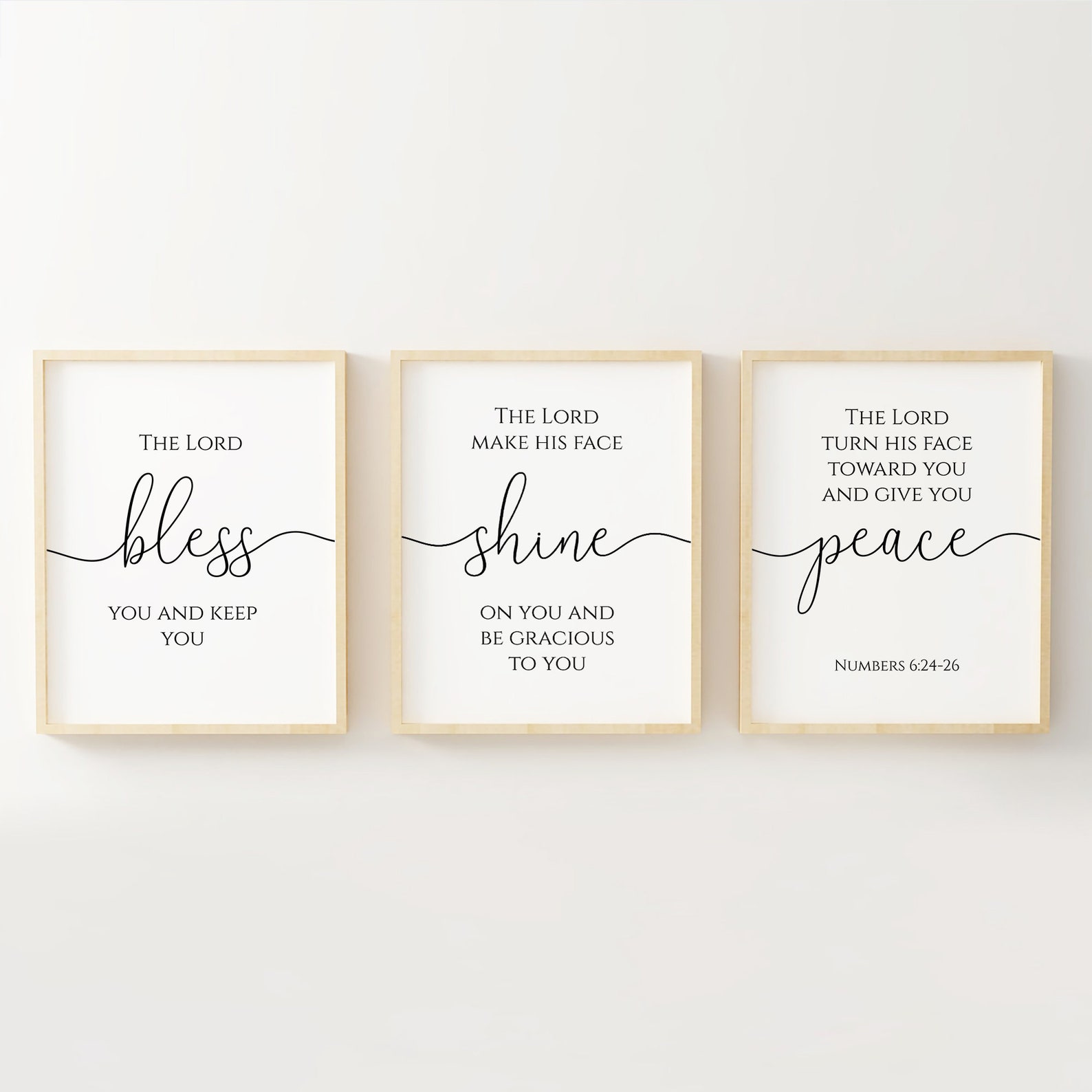The Lord Bless You and Keep You the Lord Make His Face Shine - Etsy