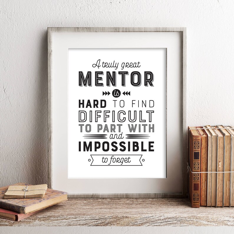Mentor de cadeau vraiment grand mentor imprimable citation