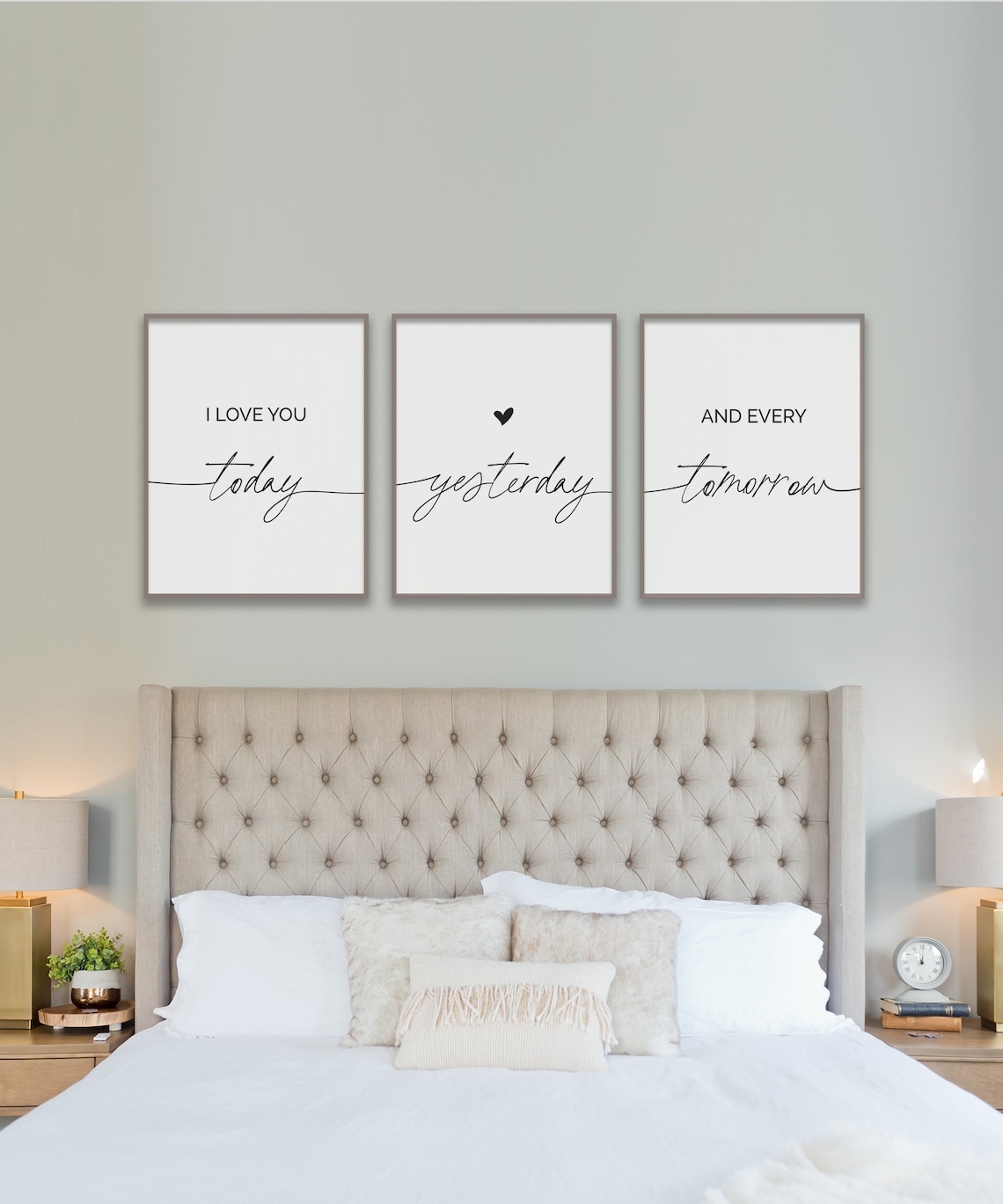 I Love You Today Yesterday and Every Tomorrow Quote Etsy